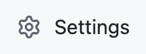 Settings menu.